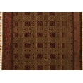 thumbnail image 1 of Ahgly Company Indoor Rectangle Abstract Orange Modern Area Rugs, 8' x 12', 1 of 4