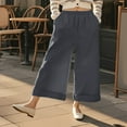 thumbnail image 5 of Womens Casual Pants Wide Leg Pants for Women Women's Casual Pants High Waisted Wide Leg Cropped Trousers for Everyday Wear and Outdoor Activities, 5 of 6