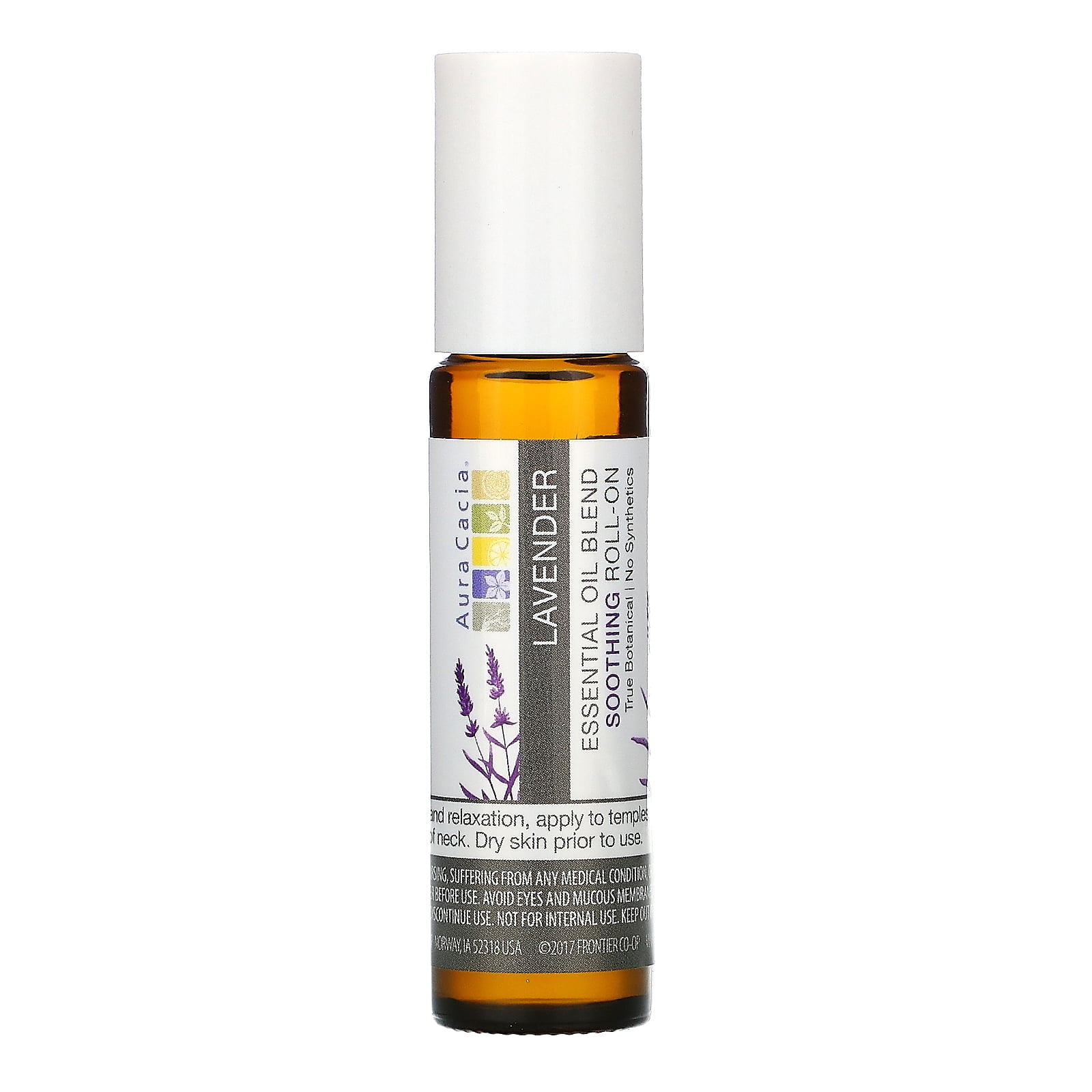 Aura Cacia Essential Oil Blend, Soothing Roll-On, Lavender, 0.31 fl oz (9.2 ml)