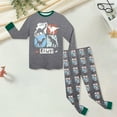 thumbnail image 3 of Futezty Toddler Boys Girls Clothes Fall Winter Outfit Sets, Baby Boy Girl Outfits Long Sleeve Round Neck Dinosaur Print Elastic Waist 3M 6M 12M 18M 24M 2T 3T 2 Piece Everyday Sleepwear Clothes Set, 3 of 7