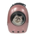 ALEKO Astronaut Bubble Window Hard Shell Pet Backpack Pink