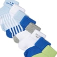 thumbnail image 2 of Luvable Friends Unisex Baby Newborn and Baby Terry Socks 0-6 Months Blue Mommy, 2 of 3