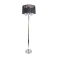 thumbnail image 1 of Elegant Designs Trendy Romantic Sheer Shade Floor Lamp with Hanging Crystals, 1 of 3