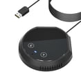 thumbnail image 1 of Desktop USB Conferencia USB Conferencia Micrófono Micrófono 360 Condensador omnidireccional Plug & Play PC Computer Mic Mic Mic Soport, 1 of 7