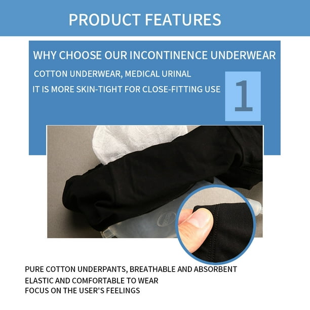 Essen Men Reusable Urinal Bag Silicone Urine Funnel Catheter Holder Shorts  Underwear 