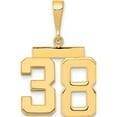 thumbnail image 1 of 14K Yellow Gold Medium Polished Number 38 Charm Made In United States mp38, 1 of 5