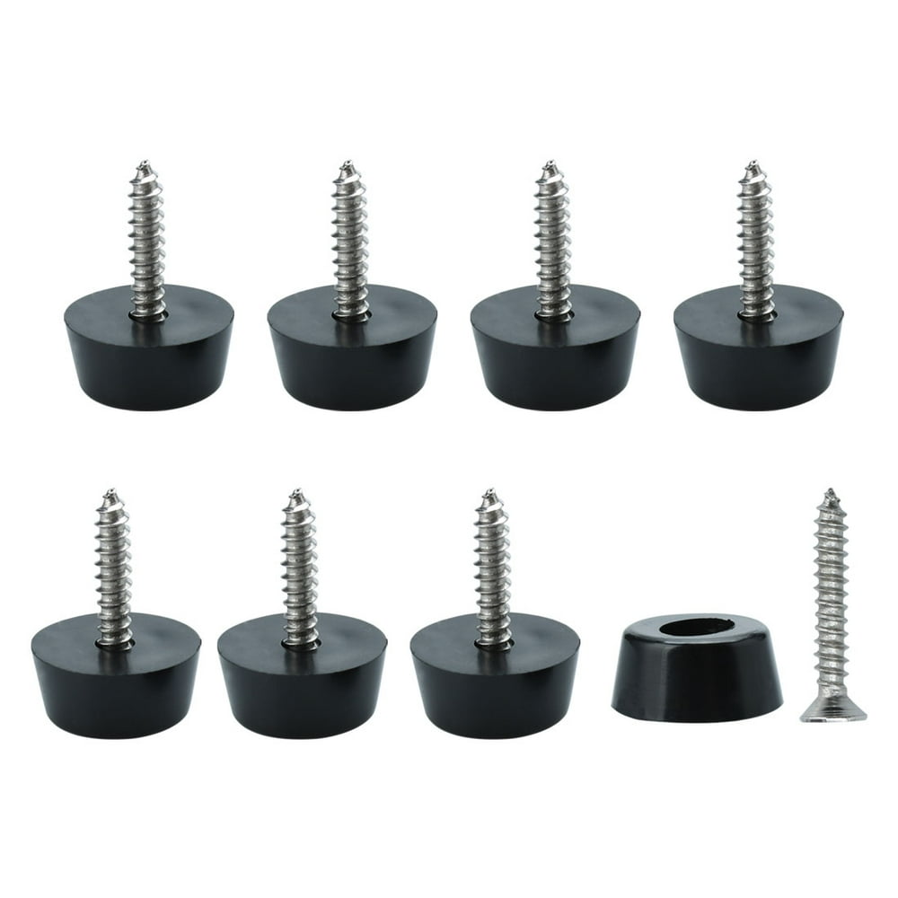 8pcs Rubber Feet Bumper Pad Feet with Metal Washer and Screws