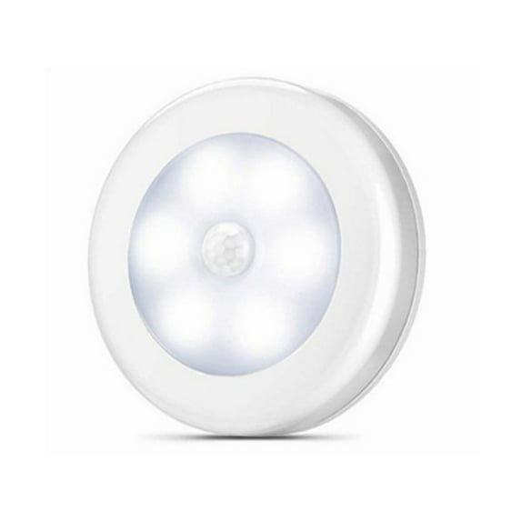 LED Night Light Wireless Battery Powered ABS Wall Lamp Energy-saving Automatic Bedside Lights Bedroom Closet Stairs Cabinet White Light/6000