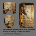 thumbnail image 4 of 4PCS Rustic Cabin Shower Curtain Sets with Rugs, Waterproof Fabric Shower Curtain, Woodland Animal Bear Deer Mallard Duck Bass Fish Wildlife Lake Hunting Lodge Country Farmhouse Bathroom Decor, 4 of 7