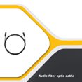 thumbnail image 3 of sweethay 1m/2m/3m OD2.2 Cable de fibra óptica SPDIF de audio digital chapado en oro Cable de cable SPDIF Teléfono y Comunicación TYPE1 1M, 3 of 6