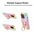 thumbnail image 3 of JTCASES for iPhone 12 Pro Max Case, Heavy Duty Protection Hybird PC Silicone 360° Rotating Ring Bracet Magnetic Car Mount Fully Coverage Slim Non-Slip for iPhone 12 Pro Max, Colorful Rosegold, 3 of 6