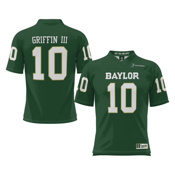 Men's GameDay Greats Robert Griffin III Green Baylor Bears Heisman Football Jersey