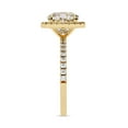 thumbnail image 3 of AFFY Halo Solitaire Engagement Ring for women, 2.10 Carat (ctw) Cushion and Round Cut Lab Grown Diamond Ring In 10K Solid Yellow Gold F-G, VS-SI Quality Gifts For Her Ring Size-9.5, 3 of 6
