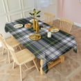 thumbnail image 3 of Blue Green Plaid Checkered Pattern Rectangle Tablecloth 60"x120",Waterproof Polyester Rectangle Table Cloth, Wipeable Spillproof Polyester Tablecloth for Dining, Camping, Indoor and Outdoor, 3 of 6
