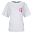 thumbnail image 4 of Razzly Women's T Shirts For Awareness International Cancer Month Printed Top For Women Stylish And Supportive Graphic Tee Tops for Women Casual Summer T Shirts Women Large Dry Tech Shirts(White,2XL), 4 of 5