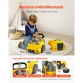 thumbnail image 3 of VEVOR Engine Toy Kids Mechanic Car Repair Set with Removable Parts Yellow, 3 of 9