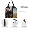 thumbnail image 4 of Easygdp Cute Prairie Cow Bolsa Térmica Premium - Tela Oxford Impermeable, Gran Capacidad, Bolsillo Frontal, Unisex para Trabajo, Escuela, Actividades al Aire Libre y Picnics, 4 of 8