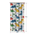 thumbnail image 5 of Colorful Dinosaur and Leaf Pattern Shower Curtain 36"x72" ,Bathroom Decorative Shower Curtains Set with 12 Hooks,Modern Waterproof Washable Shower Curtain, 5 of 6