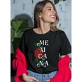 thumbnail image 2 of Mexican Girl Shaped T-Shirt Women -Smartprints Designs, Female Large, 2 of 4