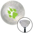 thumbnail image 1 of Green Paw Print Clear Retro Metal Flake Shift Knob with M16 x 1.5 Insert Shifter, 1 of 1