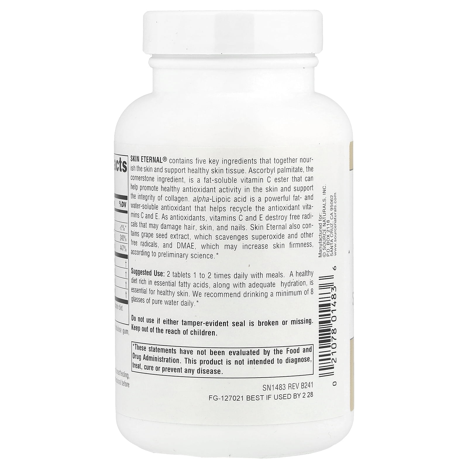 Source Naturals - Skin Eternal - 120 Tablets
