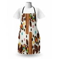 thumbnail image 3 of Easter Bunny Apron, Colorful Spring Holiday Ornaments Elements Chocolate Egg, Unisex Kitchen Bib with Adjustable Neck for Cooking Gardening, Adult Size, Pale Caramel Multicolor, by Ambesonne, 3 of 4