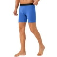 thumbnail image 4 of INSPIRE CHIC Men's Underpants Boxer Briefs Open-Fly Secure Waist Stretch Boxer Underpants 30 Blue, 4 of 6