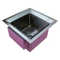 thumbnail image 3 of Transolid Pusb15159 Studio 15" Undermount Single Basin Stainless Steel Kitchen Sink -, 3 of 7
