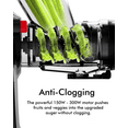 thumbnail image 4 of SIFENE Slow Masticating Juicer Machine, Dual Mouth, High Juice Yield, Quiet Motor, Red, New, 4 of 8