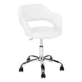 thumbnail image 2 of Monarch Specialties Office Chair, Swivel, Ergonomic, Armrests, Work, White Leather Look, 2 of 8