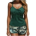 thumbnail image 3 of Taqqpue Women's Bathing Suits Two-Piece Swim Dress Padded Swimsuits with Boyshorts, 3 of 7