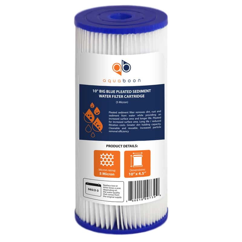 12-Pack of 5µm Carbon Block Coconut Shell Water Filter Cartridge 10/" by Aquaboon