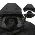 thumbnail image 5 of JUUYY Men's Waterproof Ski Jacket Winter Snow Coat Mountain Windbreaker m Hooded Rain Coat Jacket with Pockets Black XL, 5 of 8