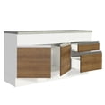 thumbnail image 2 of Mueble De Cocina 2 Puertas 3 Cajones 150cm Glamy Madesa - Blanco/Marrón, 2 of 5