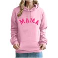 thumbnail image 2 of Qulqfy Mama Hoodies for Women Pullover Long Sleeve Valentines Pink Hoodies Fall Womens with Pouch Tops XL, 2 of 4