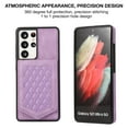thumbnail image 4 of Case for Samsung Galaxy S21 Ultra 6.8" 5G 2021, Allytech Detachable Crossbody Strap Flip PU Leather Magnetic Button RFID Blocking Purse Wallet Stand Case for Samsung S21 Ultra 5G, Purple, 4 of 8