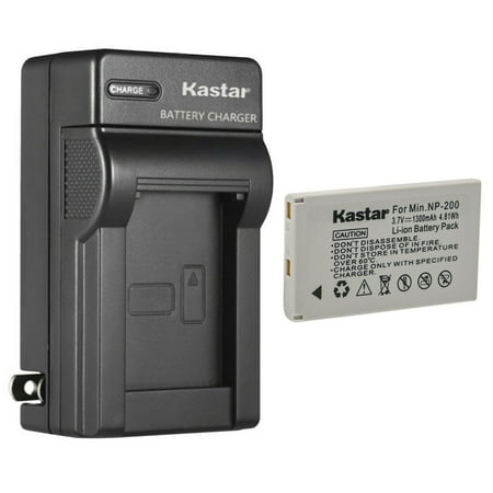 Kastar 1-Pack Battery and AC Wall Charger Replacement for Konica Minolta NP-200 NP200 Battery Konica Minolta DiMAGE X DiMAGE Xg DiMAGE Xi Konica Minolta DiMAGE Xt DiMAGE Xt Biz Digital Cameras