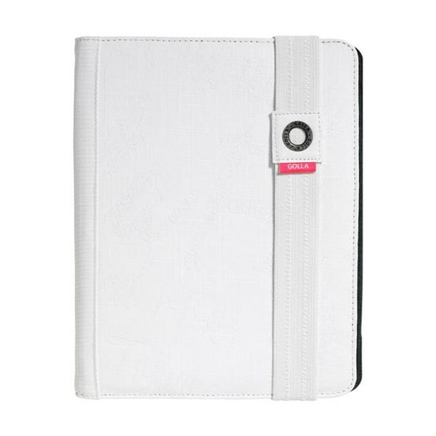 Golla GO-G1482-FC-HWH G1482 Flip Cover pour Nouvel iPad Harvey&44; Blanc
