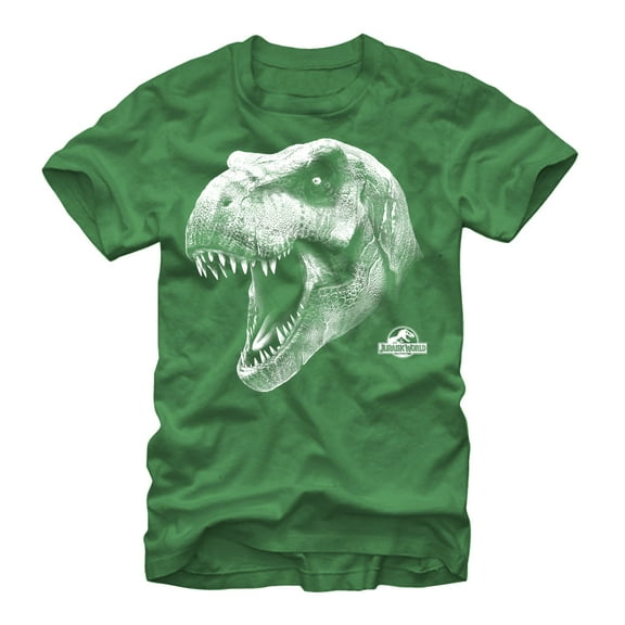 Men's Jurassic World T. Rex Roar Graphic Tee Kelly Green Small