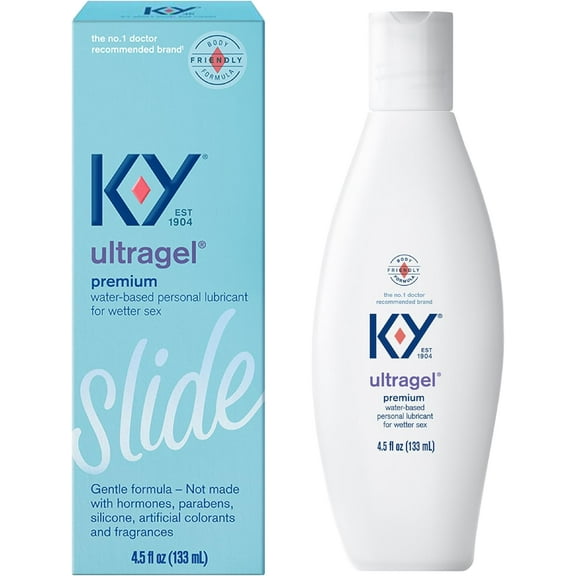 Ultragel Water Based Personal Lubricant, pH Balanced Lube, Paraben Free, Non-Sticky, Non-Staining, 4.5 fl oz