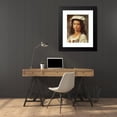thumbnail image 4 of Wilhelm Marstrand 19x24 Black Modern Framed Museum Art Print Titled - A Young Italiane with White Headscarf, 4 of 5