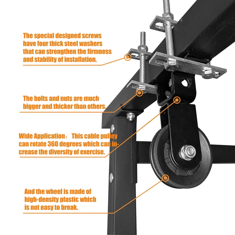 Power Rack Pulley System KORIKAHM Upgraded - LAT Pulldown Attachment ...