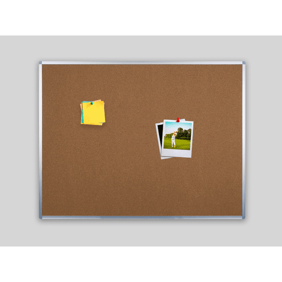 Whiteboard.com Cork Bulletin Board with Aluminum Frame