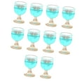 thumbnail image 2 of Copas de vino en miniatura Hugo para casa de muñecas Accesorios de cocina 10 Azul claro, 2 of 10