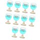 thumbnail image 2 of Copas de vino en miniatura Hugo para casa de muñecas Accesorios de cocina 10 Azul claro, 2 of 10