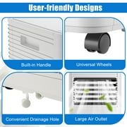 Costway 5000 BTU 8000 BTU ASHRAE مكيف هواء محمول 3 في 1 مبرد هواء مع مزيل الرطوبة ووضع المروحة أبيض