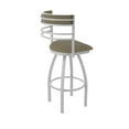 thumbnail image 2 of 860 Hunter 25" Swivel Counter Stool with Anodized Nickel Finish and Graph Cork Seat and Back, 2 of 5