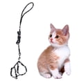 thumbnail image 1 of Collar tipo chaleco ajustable con diseño floral y correa para mayor seguridad y estilo. Juego de arnés para gatos pequeños, 1 of 8