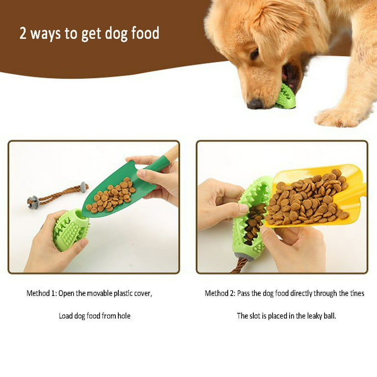 Dog Treat Toy Food Dispensing Training Ball, Tooth Cleaning Chew