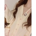 thumbnail image 3 of Ins Style Cute Hello Kitty Pajamas Women's Spring and Autumn New Sweet Japanese Style Long Sleeve Trousers Student Outer Wear Home Clothes, 3 of 5